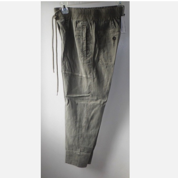 NWT JAMES PERSE WOMEN Surplus Drawstring Linen Blend Utility Crop Pant - Picture 4 of 15